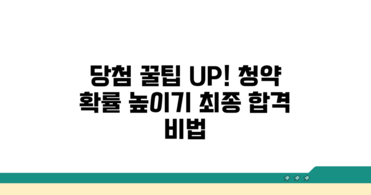 청약 당첨 확률 높이는 팁