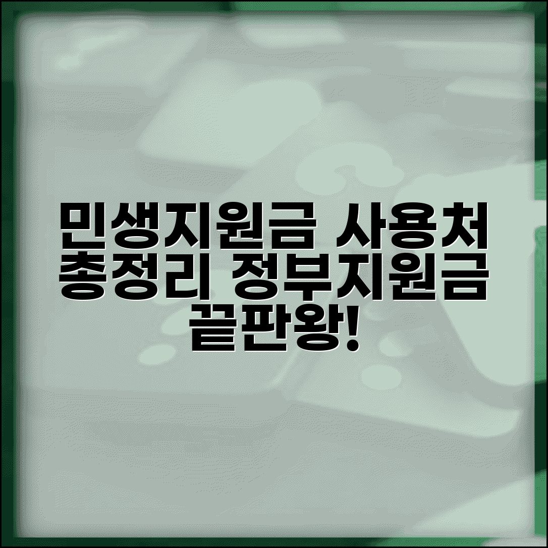 민생지원금 사용처 총정리 | 정부 지원금 사용가능 업체 완벽리스트