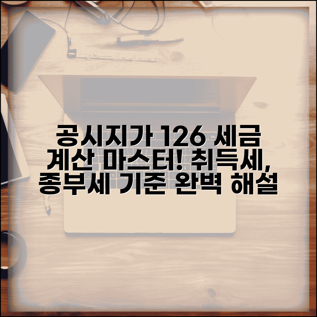 공시지가 126 의미와 활용법 | 취득세 종부세 계산 기준 완벽 해설