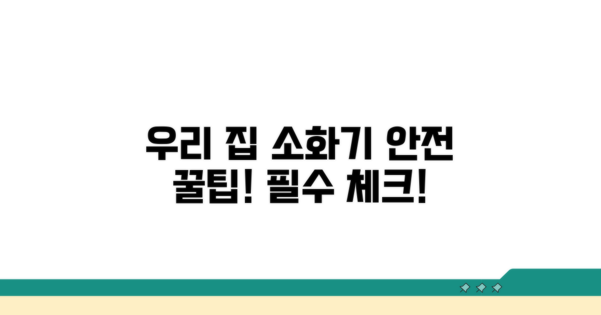 우리 집 안전 지키는 소화기 꿀팁
