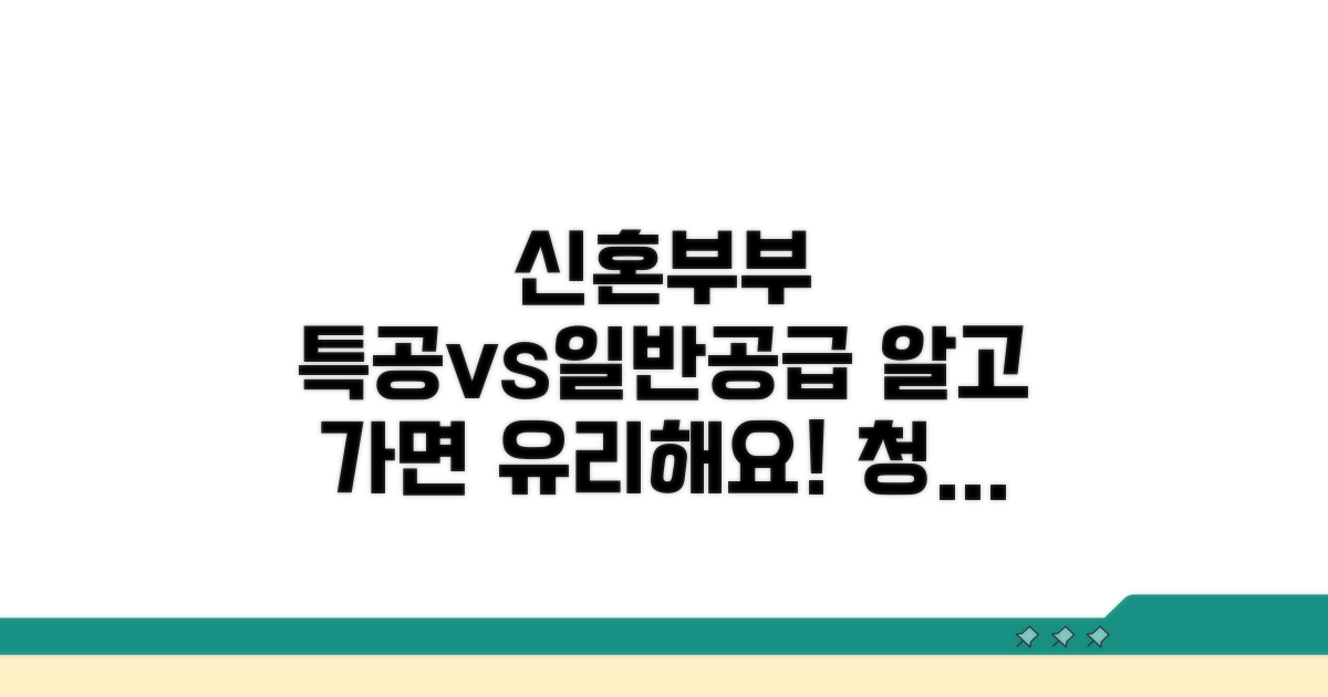 신혼부부 특공 vs 일반공급 완벽 비교