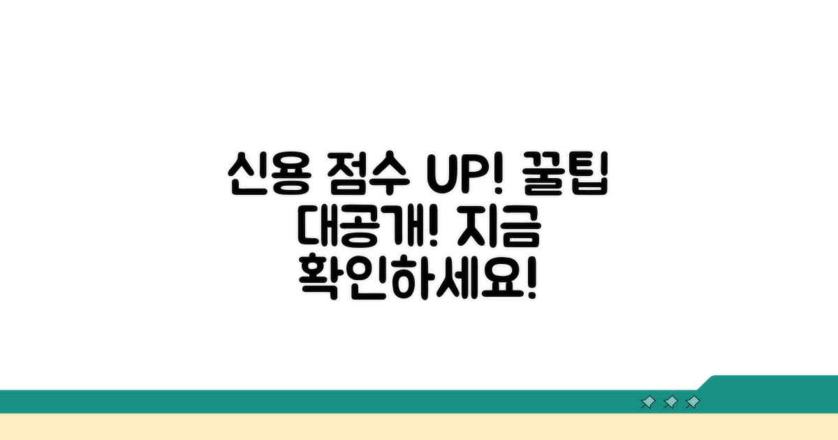 신용 점수 효과 높이는 꿀팁