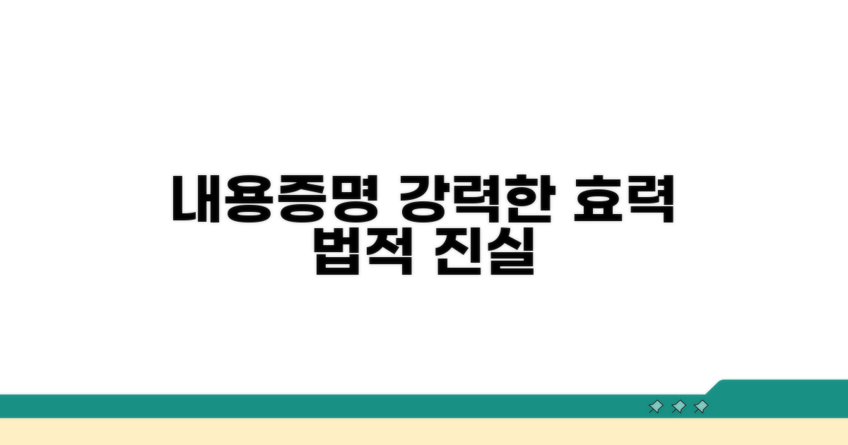 내용증명 효력과 법적 의미