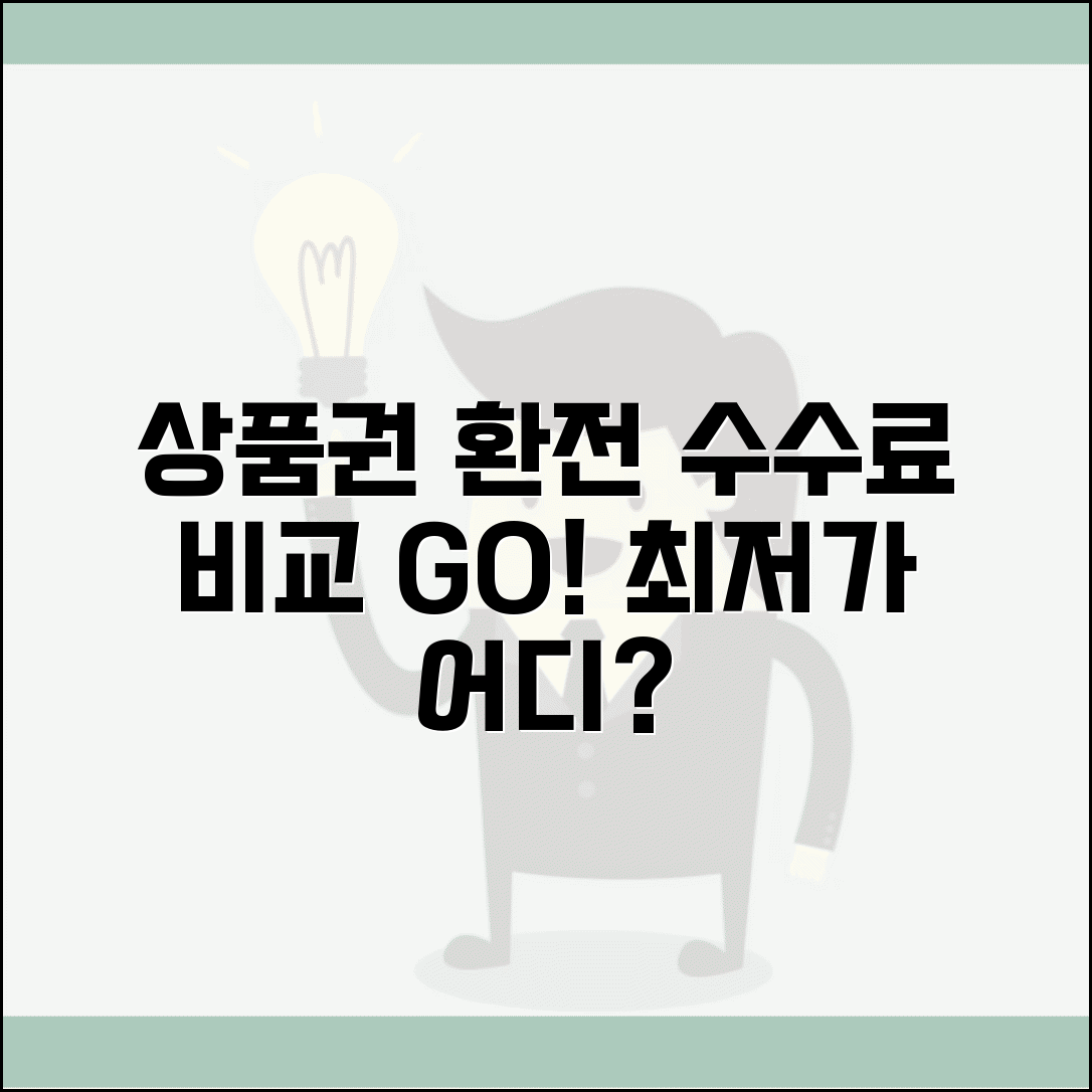 상품권 환전 수수료 | 업체별 환전 수수료 완벽 비교