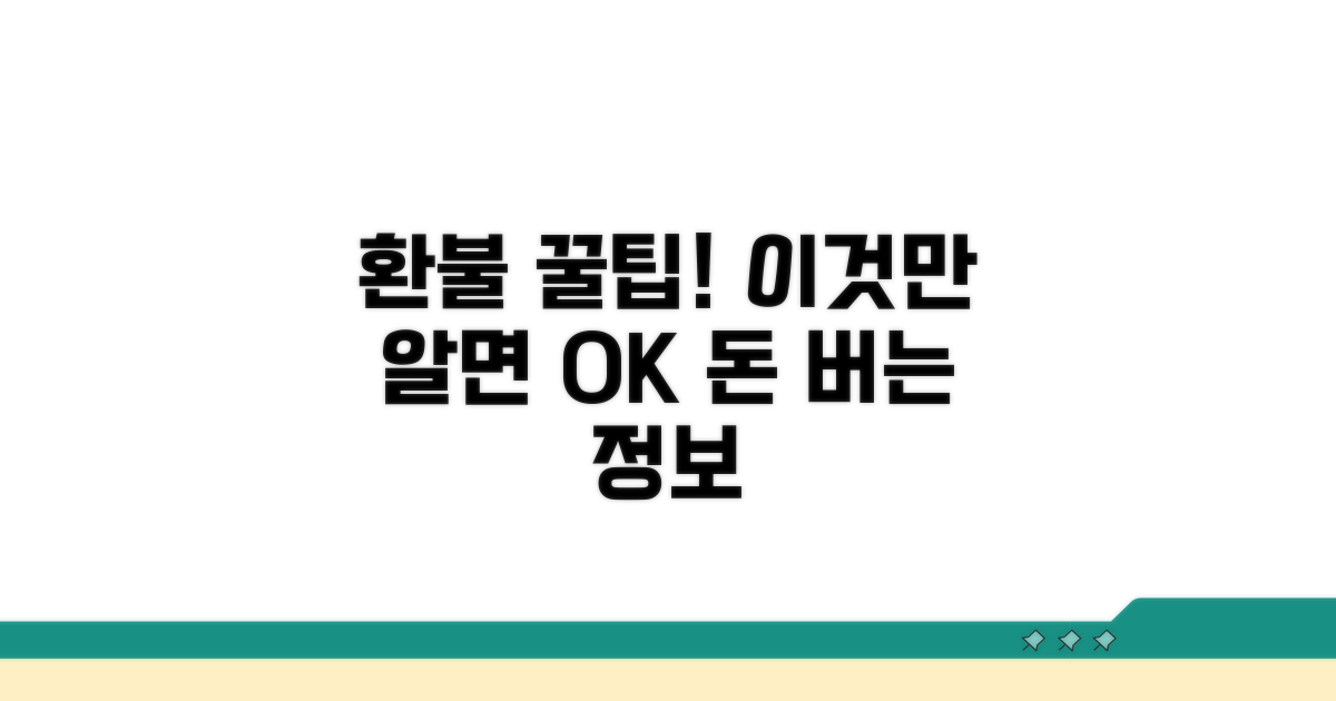 알아두면 좋은 환불 꿀팁