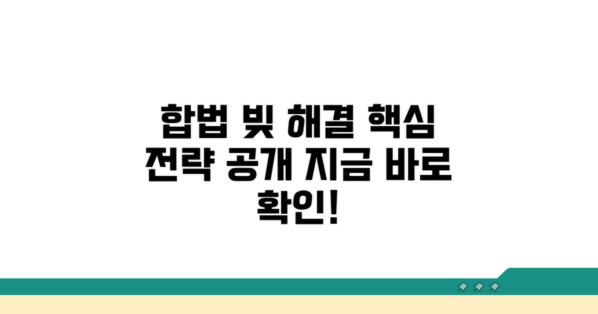합법적 빚 해결 핵심 방법