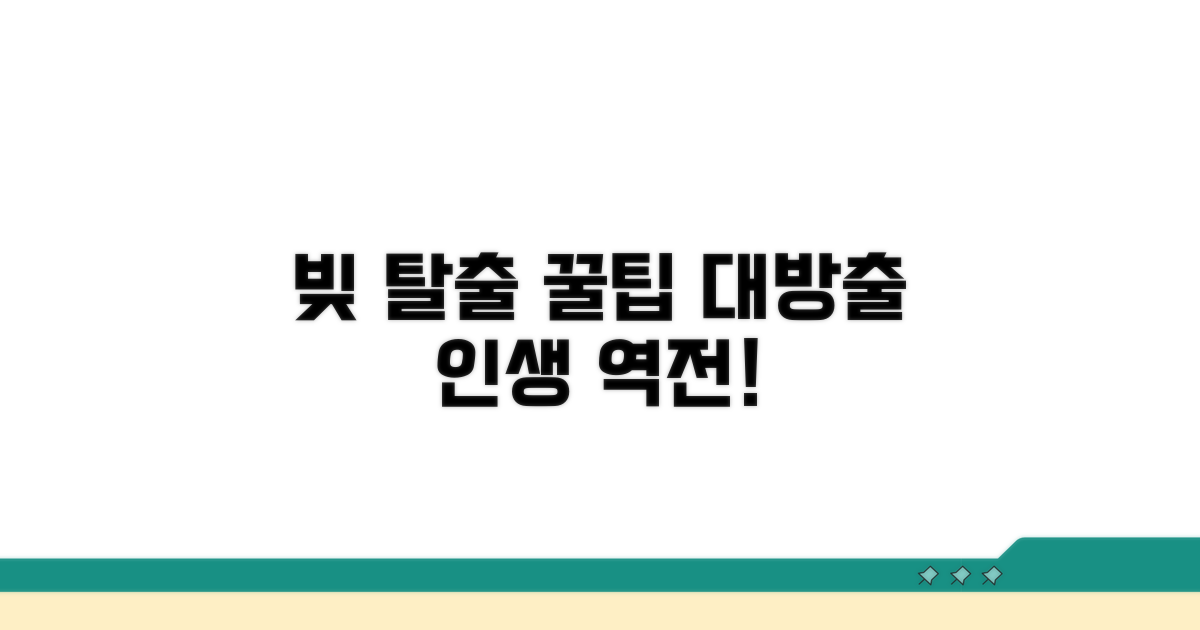 현명하게 빚 벗어나는 꿀팁