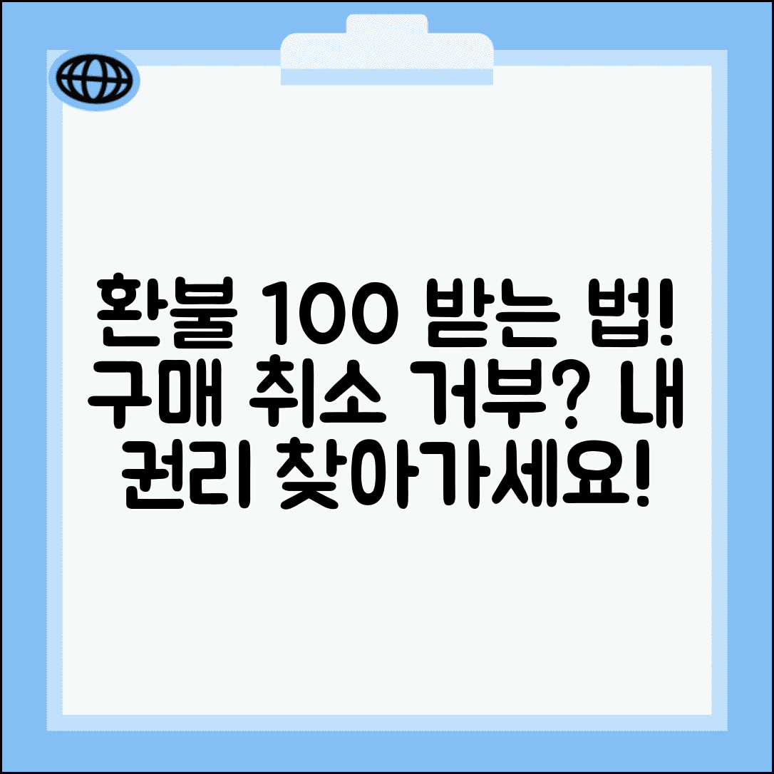 환불받는법 소비자 권익 보호 | 온오프라인 구매 취소와 환불 거부시 대응하는 방법