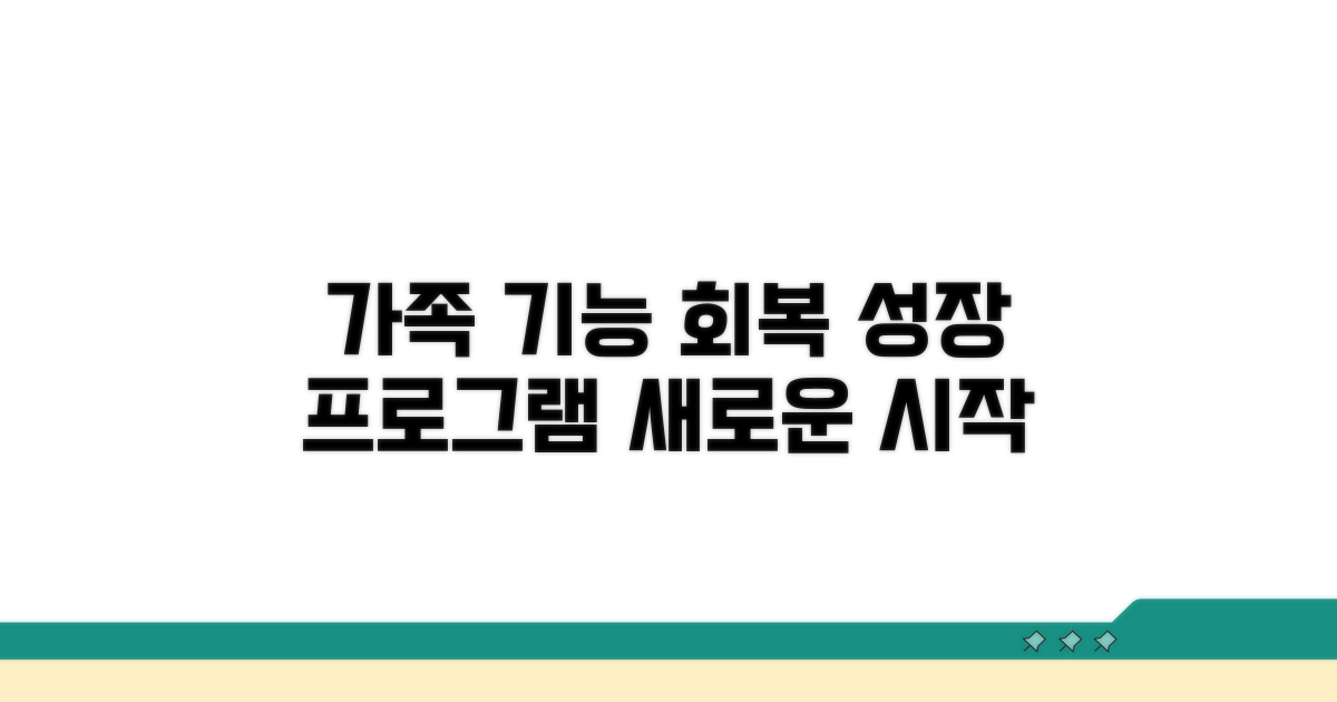 가족 기능 회복 프로그램 과정