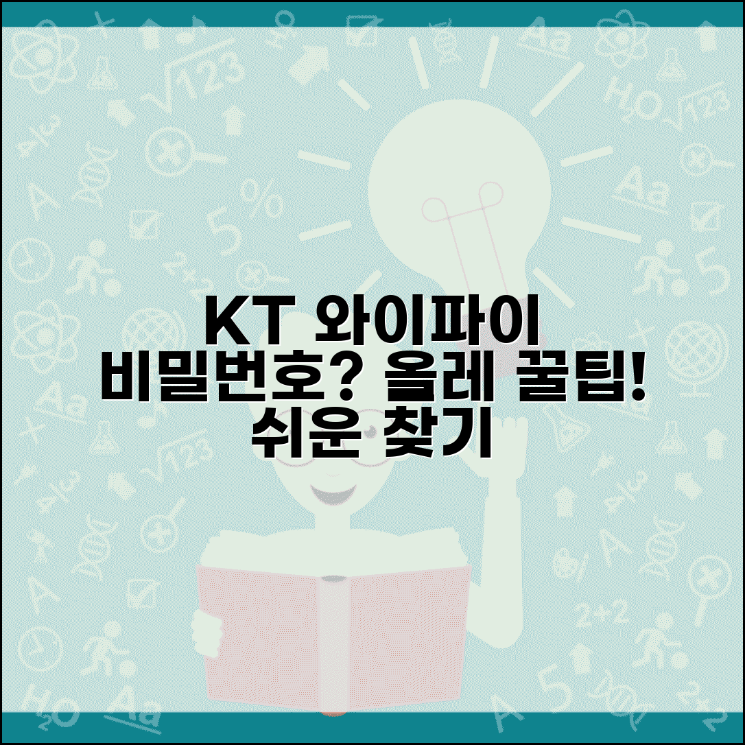 KT 와이파이 비밀번호 찾기 올레 | KT 제공 무선 네트워크 기본 비밀번호 확인 방법