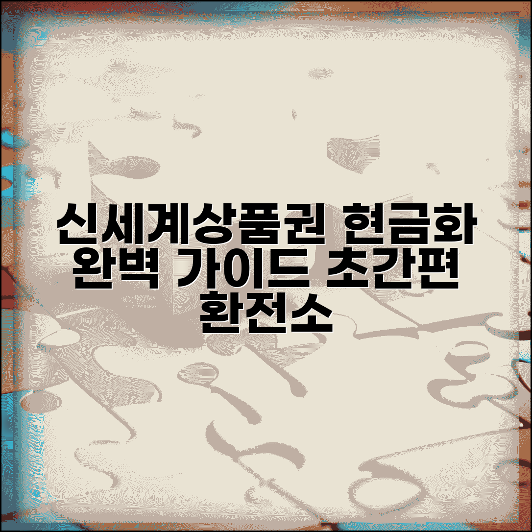 신세계상품권 현금교환처 | 현금화 업체 환전소 완벽정리