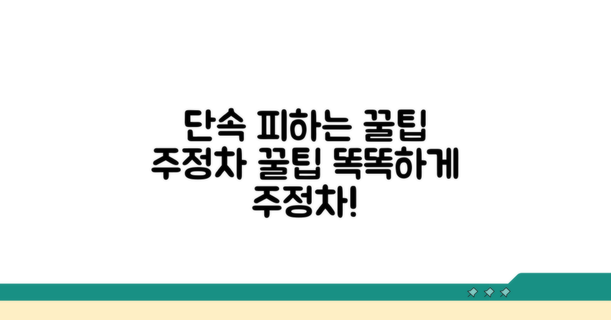단속 피하는 똑똑한 주정차 팁