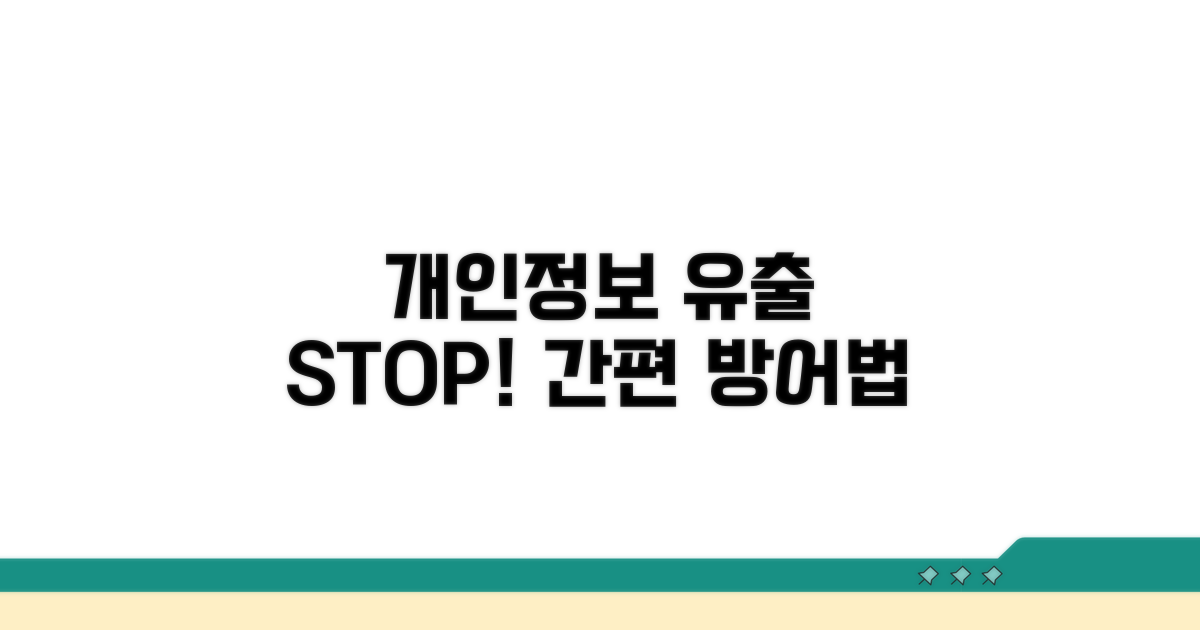 개인정보 유출 막는 방법