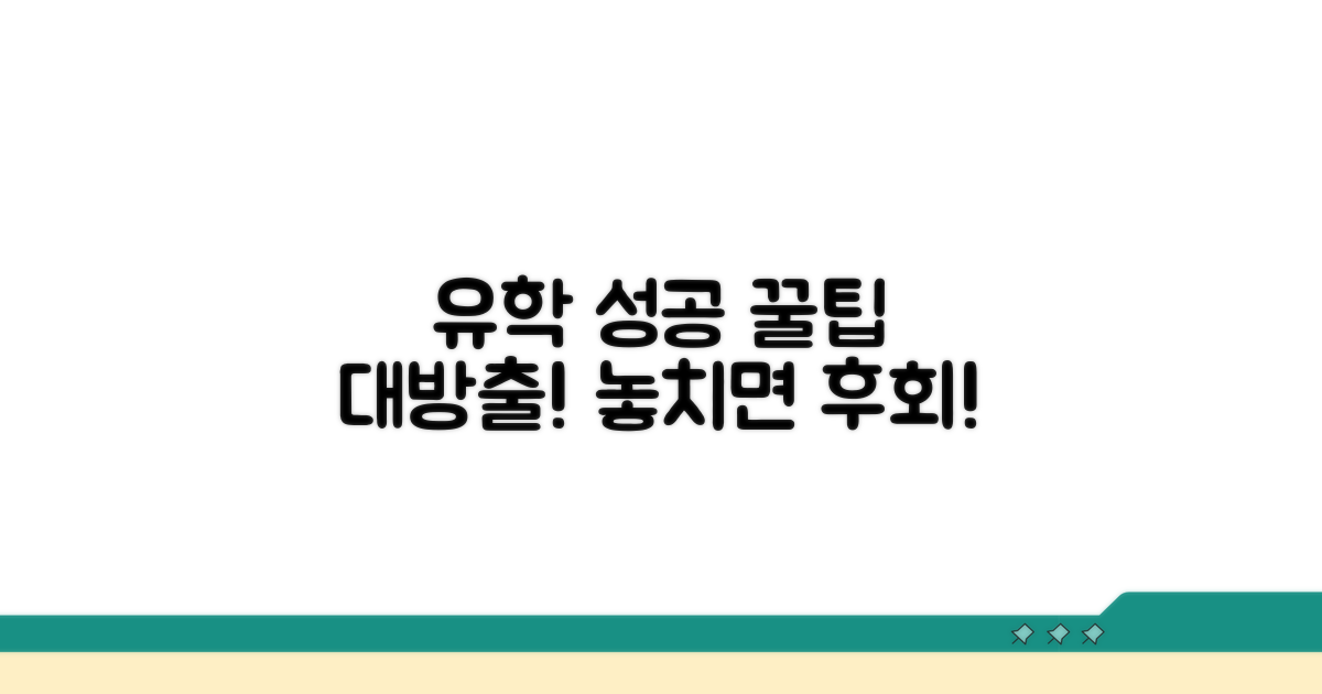 성공적인 유학을 위한 주의사항 꿀팁