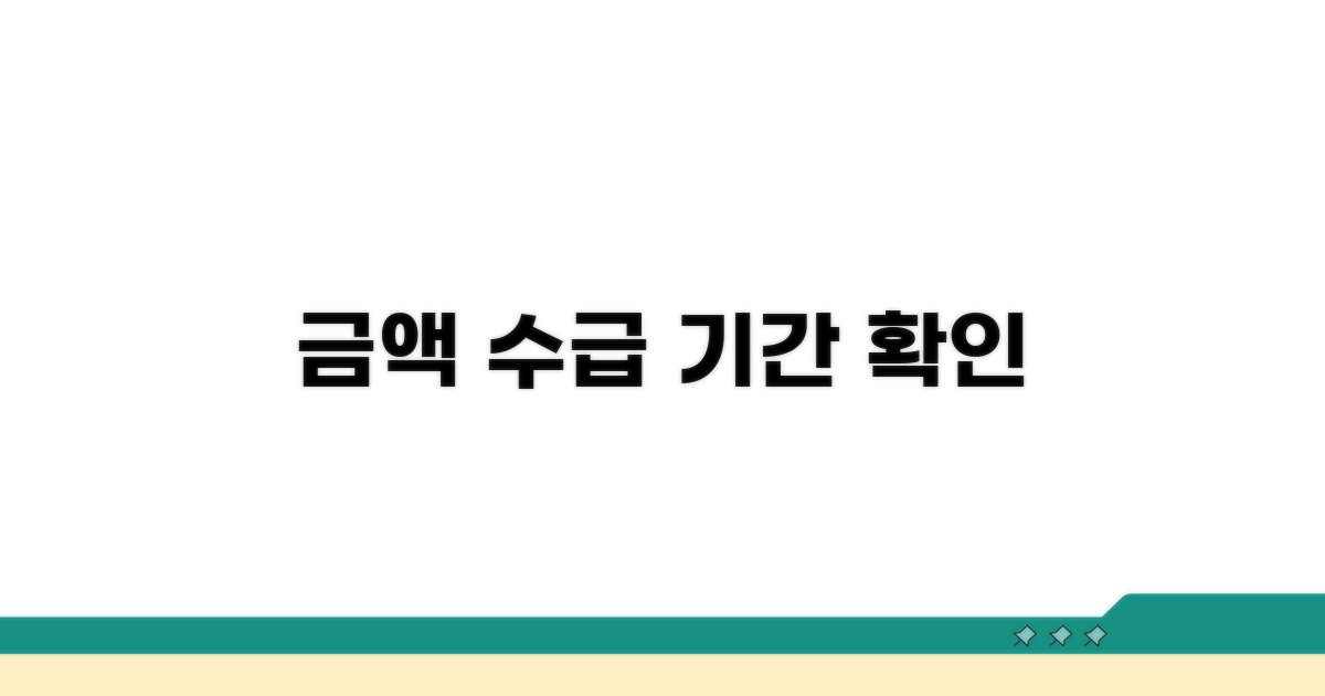 수급 기간 및 예상 금액 확인하기
