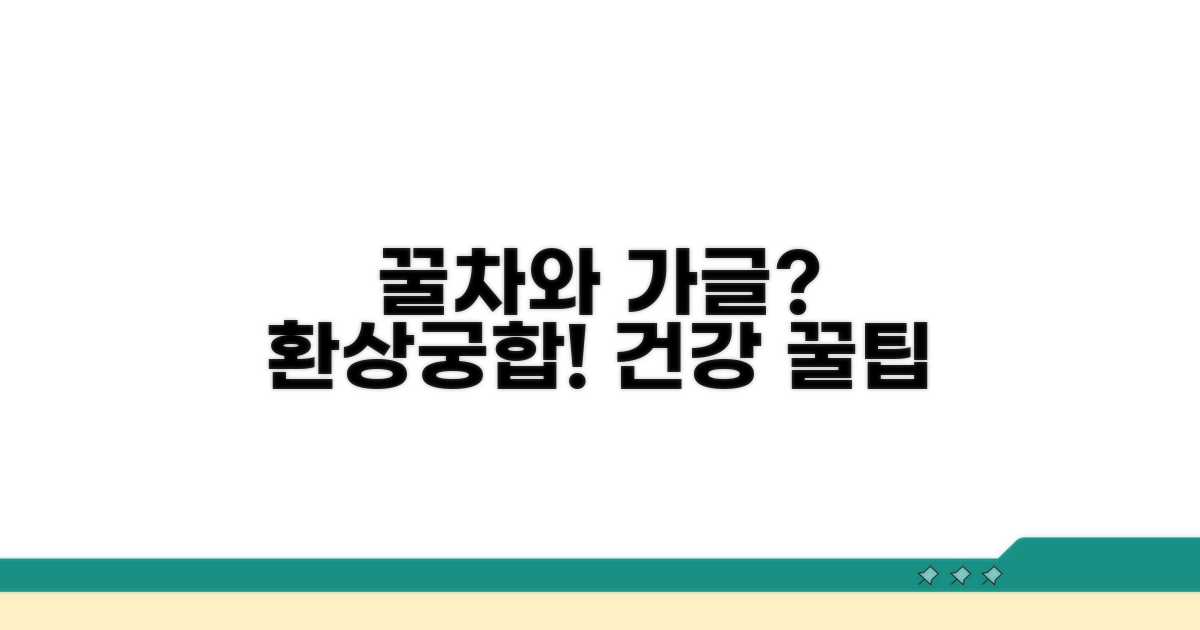 가글과 꿀차, 환상의 궁합