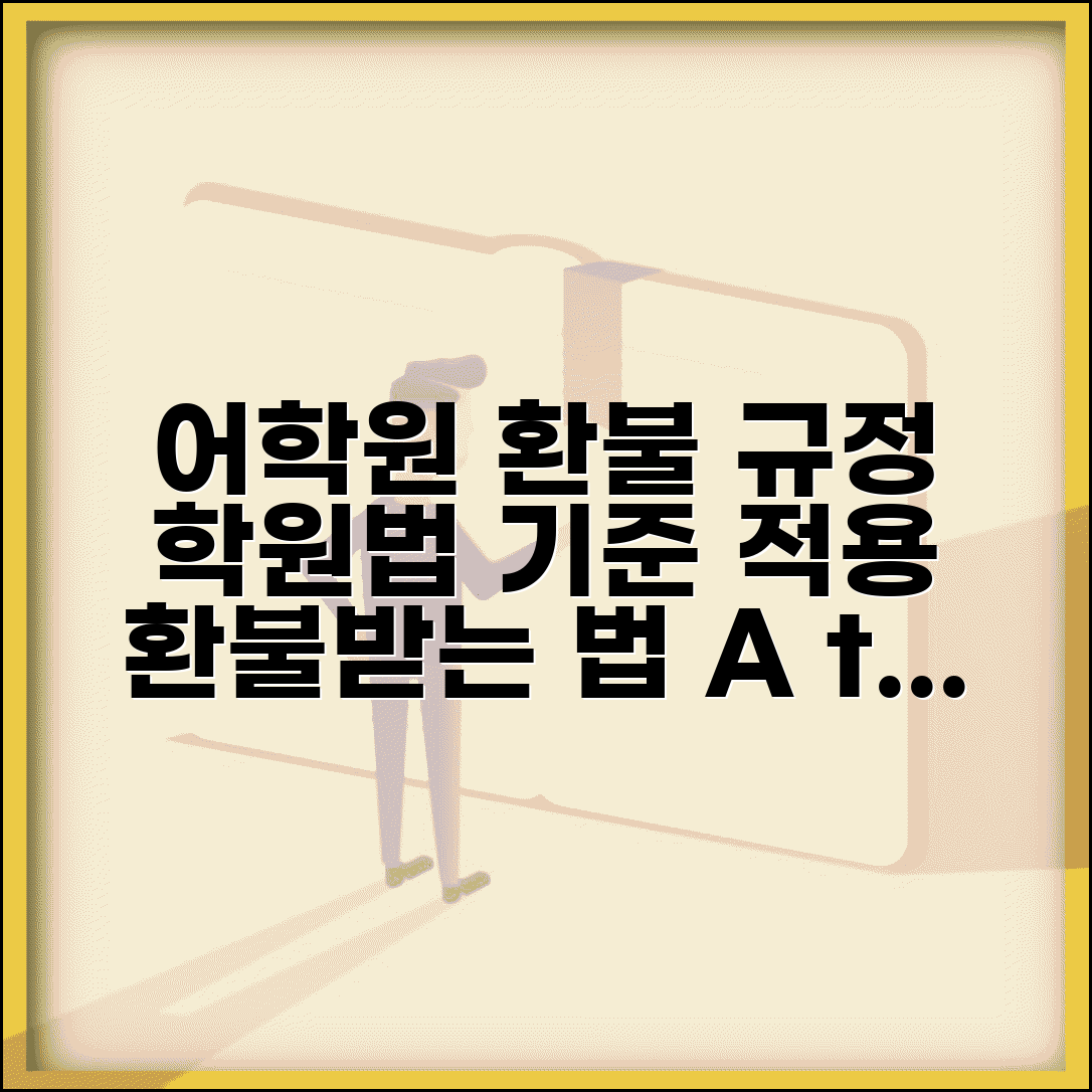 어학원 수강료 환불 | 어학원 환불 규정과 학원법 환불 기준 적용