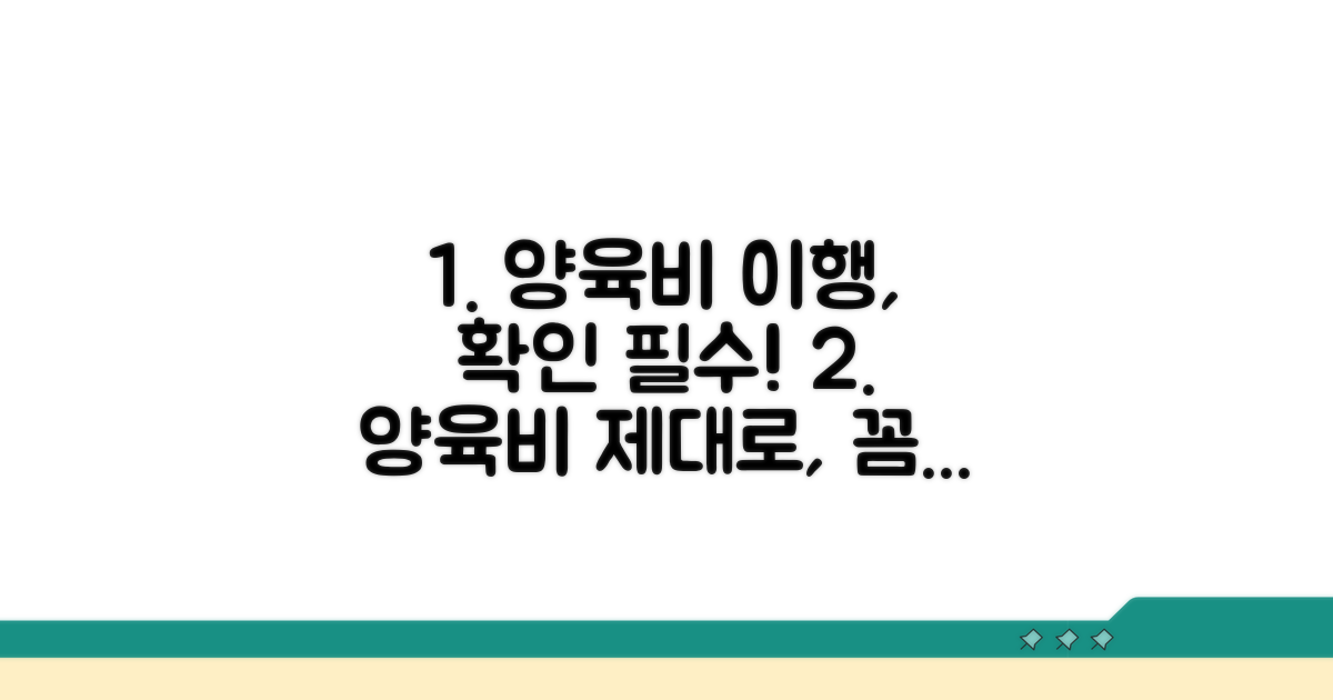 양육비 이행, 제대로 확인해볼까요?