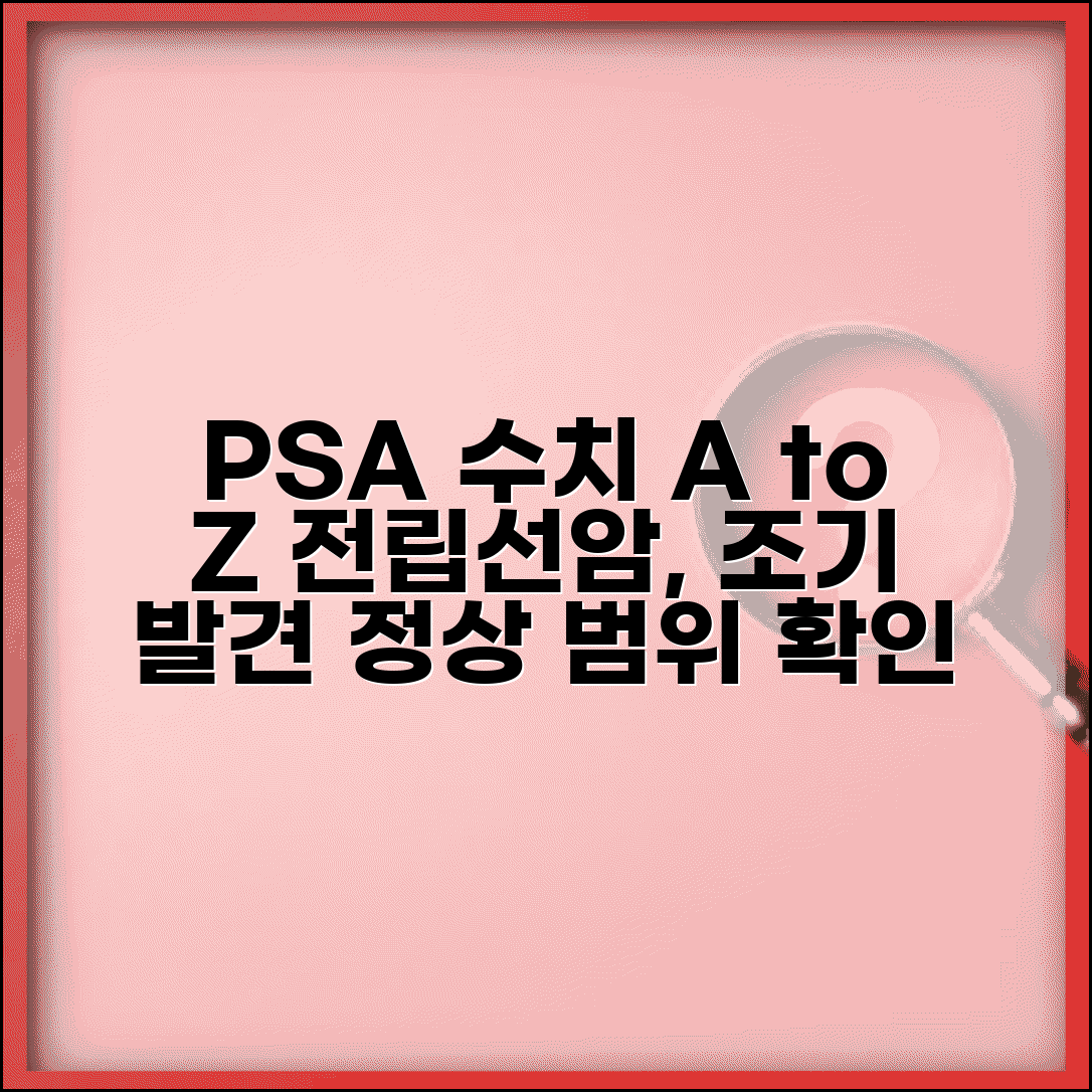 건강검진 전립선 수치 PSA | 전립선 특이항원 정상 범위와 전립선암 선별 검사