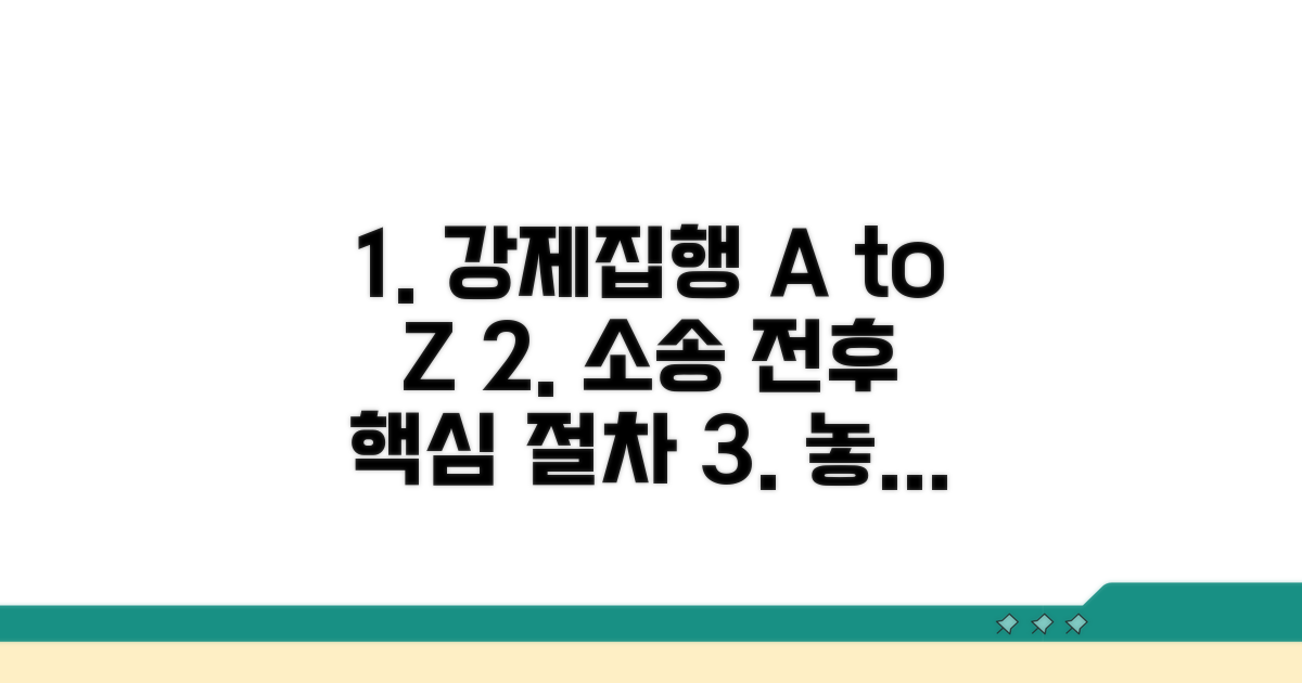 소송 전후 강제집행 절차