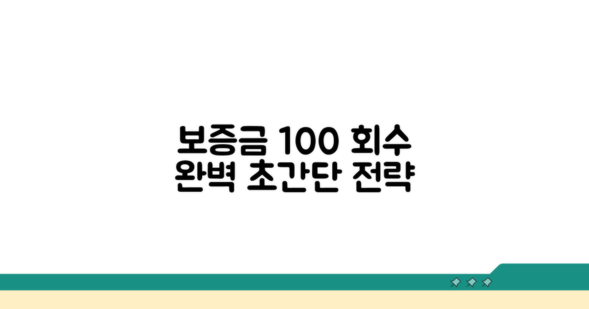 현명한 보증금 회수 전략