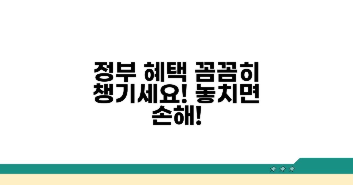 정부 지원 혜택 꼼꼼히 활용하기