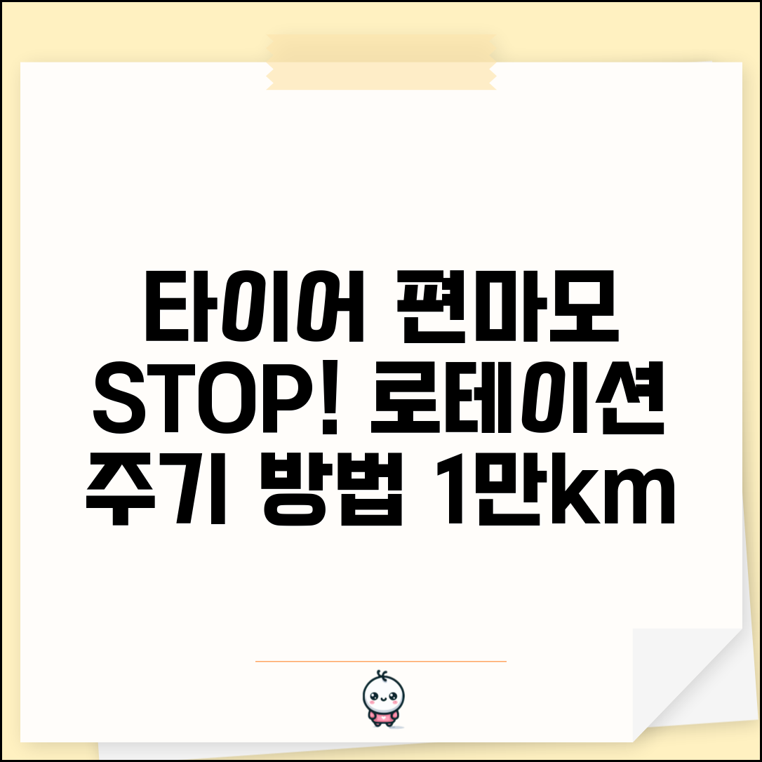 타이어 위치교환 주기 로테이션 | 타이어 편마모 방지를 위한 위치 교환 시기와 패턴
