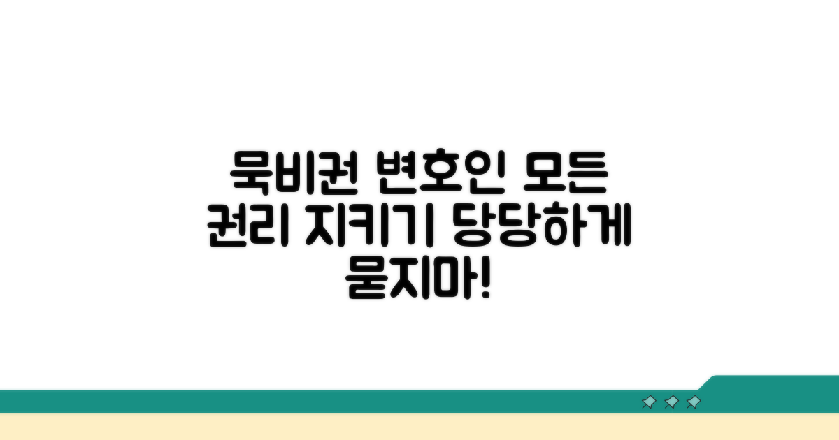 묵비권 행사, 변호인 조력받기