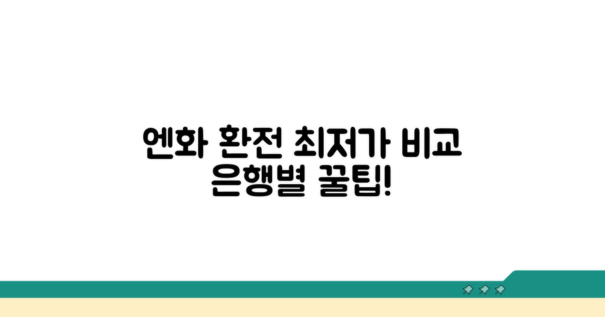 엔화 환전, 은행별 최저가 비교