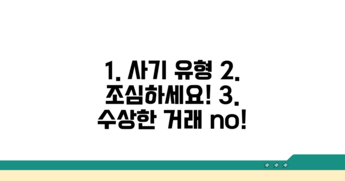 주의해야 할 사기 유형