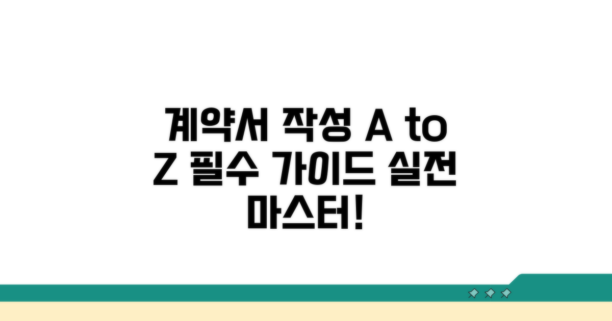 실전 계약서 작성 가이드