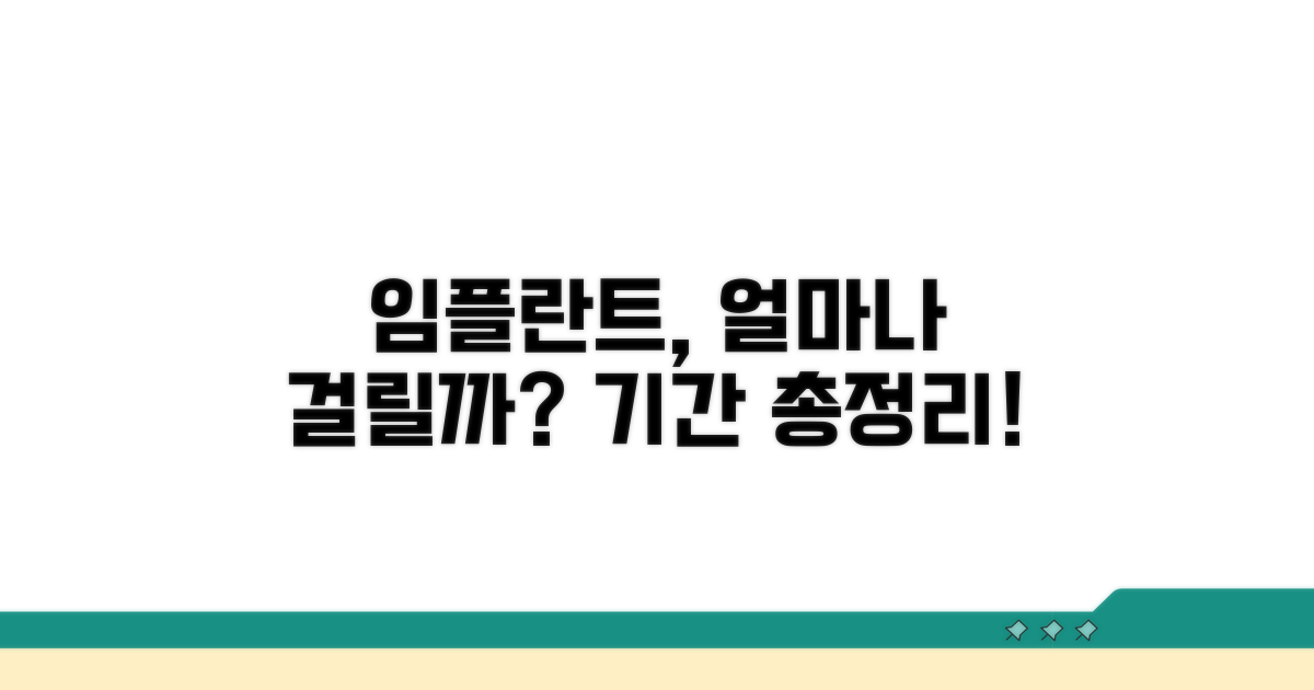 임플란트 기간, 총 얼마 걸릴까?