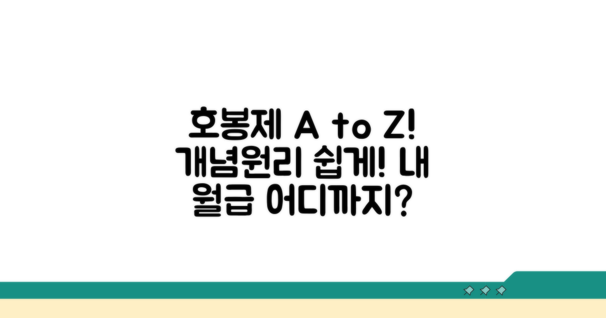 호봉제 개념과 원리 알아보기