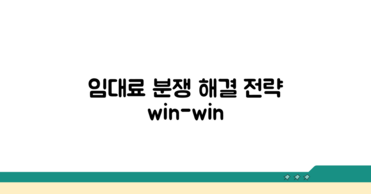 임대료 조정, 분쟁 해결 전략