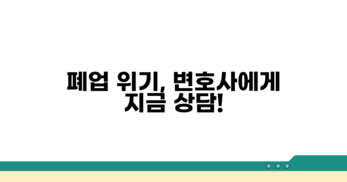 소상공인 폐업, 변호사 법률 상담