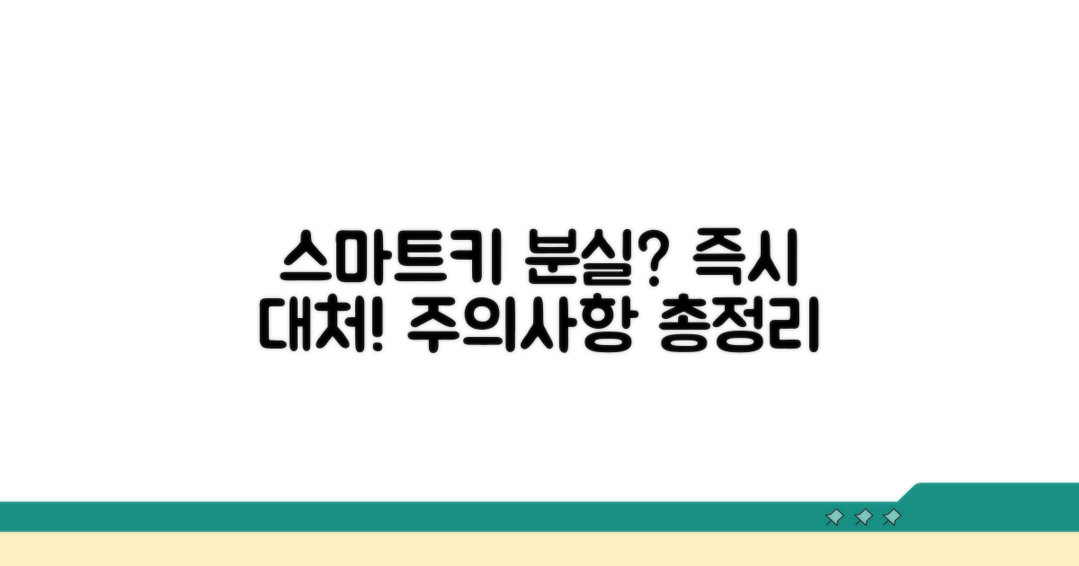 스마트키 분실 시 대처법과 주의사항