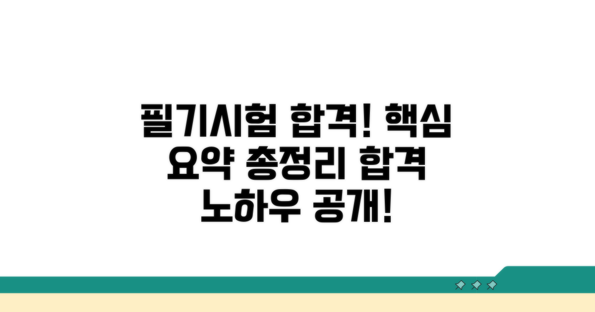 필기시험 완벽 대비 핵심 정리