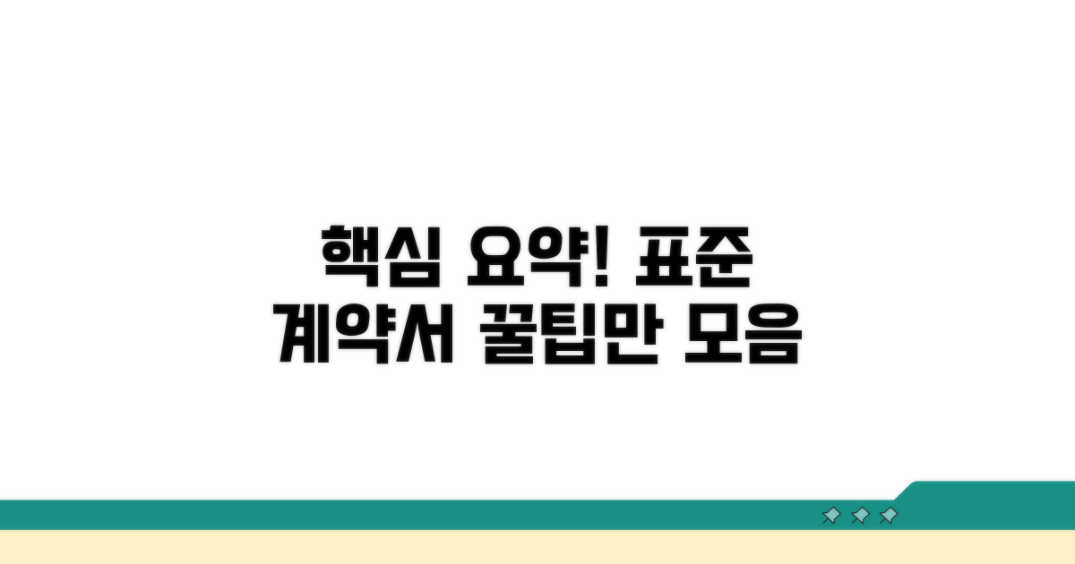 표준계약서 작성법 핵심 정리