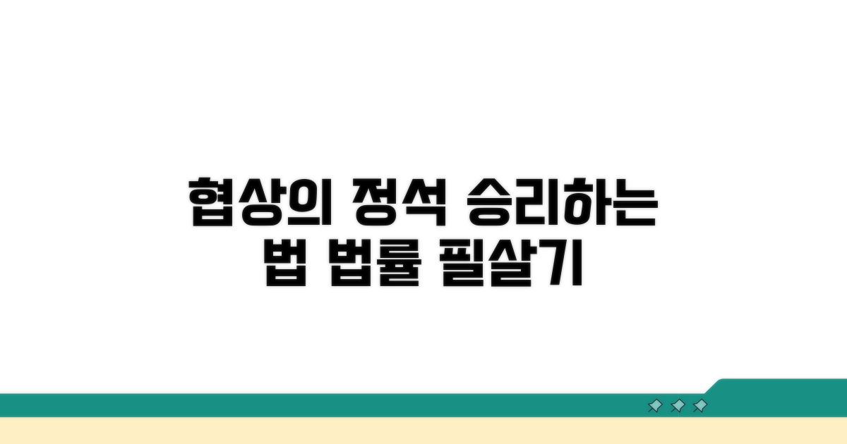 협상 기술과 법적 대응 전략
