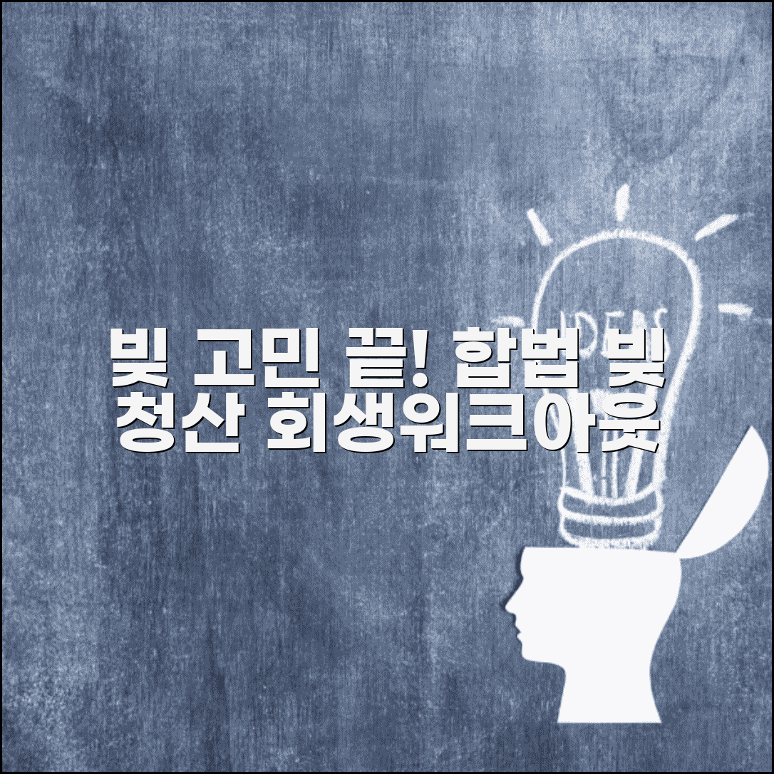 채무조정제도를 통한 합법적인 빚갚는방법 | 개인회생, 워크아웃 상황별 해결책 가이드