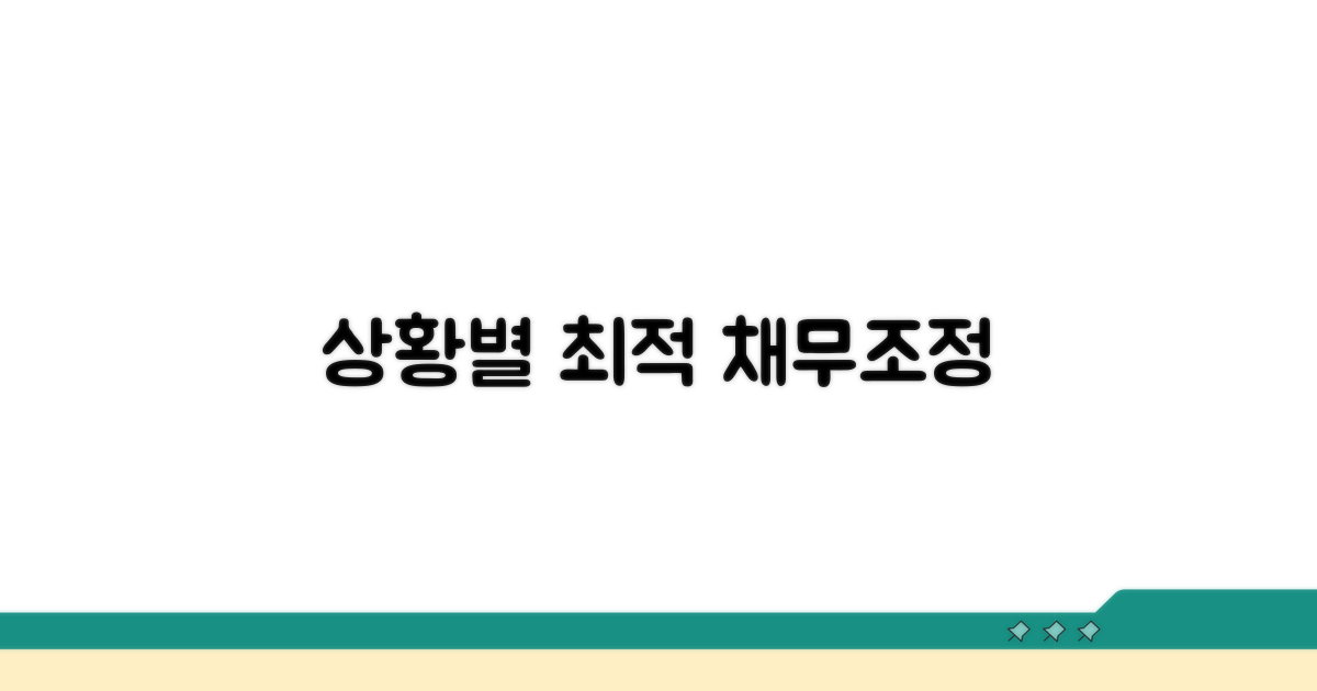 상황별 최적 채무조정 방법 찾기