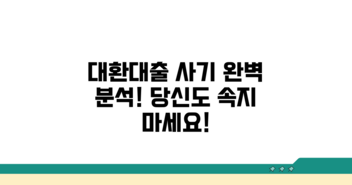대환대출 사기 수법 완벽 분석