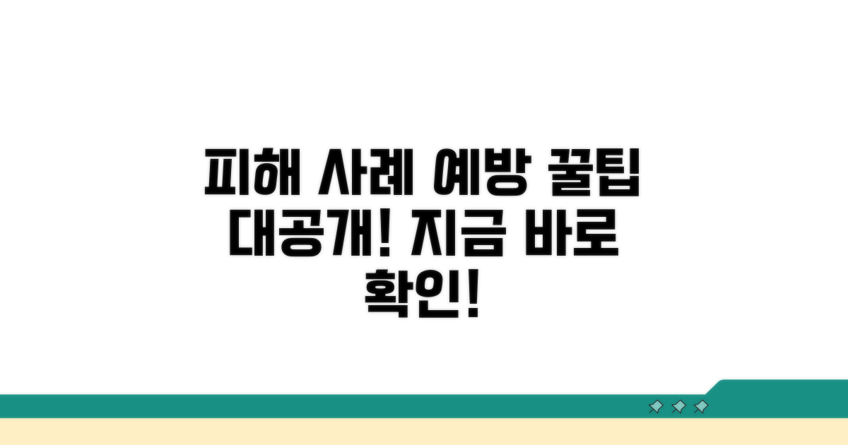 실제 피해 사례와 예방 꿀팁