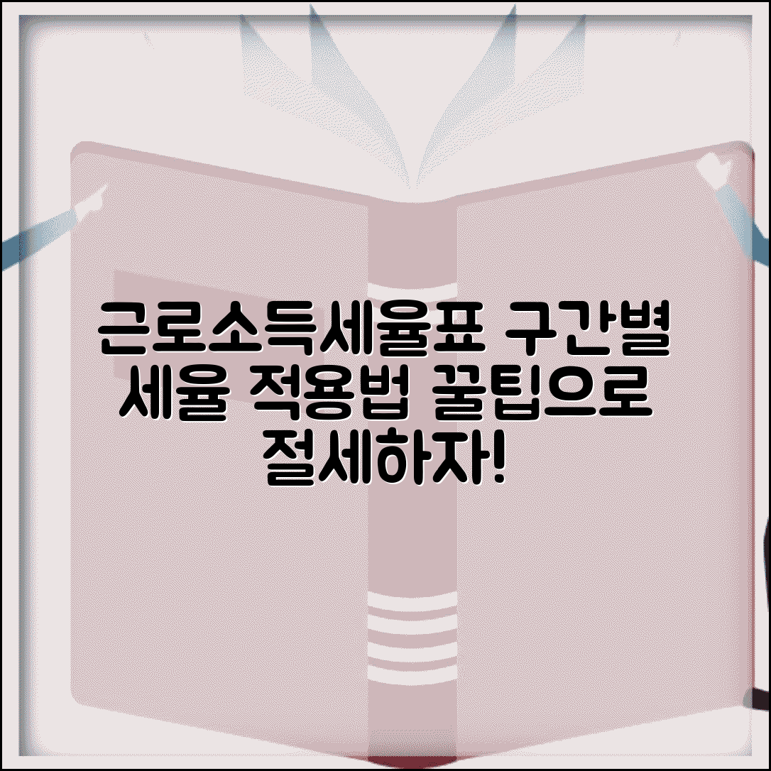 근로소득세율표 확인 | 근로소득세 구간별 세율 적용 방법 및 절세 팁