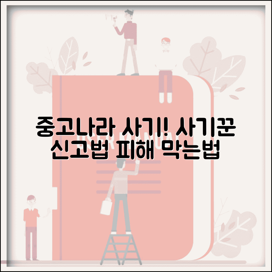 중고나라 사기 방법 | 중고나라 사기꾼 신고 고발 방법