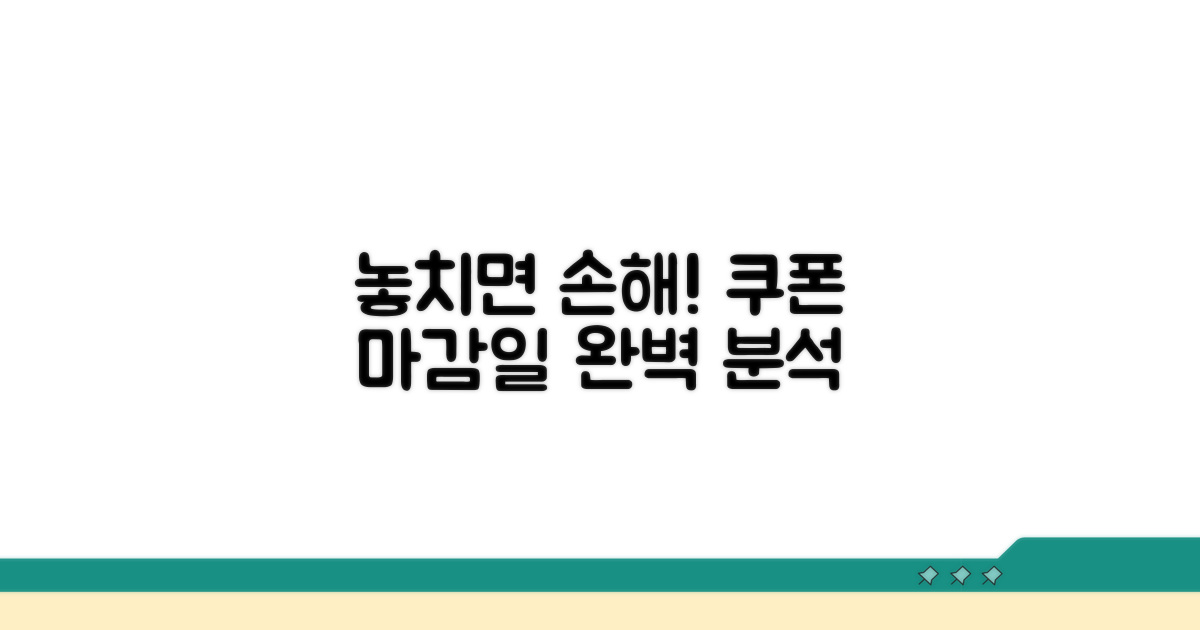 할인 쿠폰 사용 기한 완벽 분석