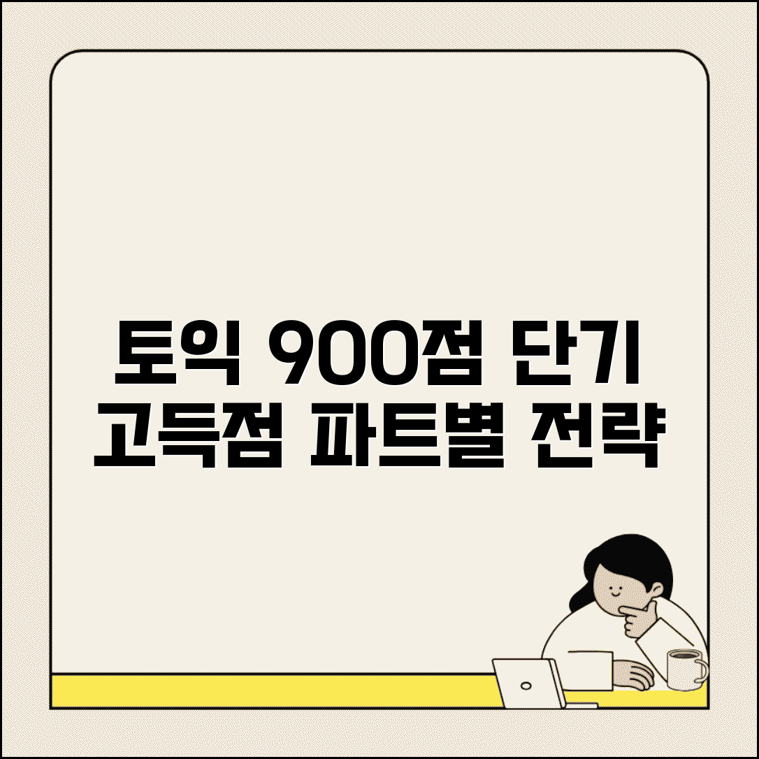 토익시험 단기간 고득점 전략 | 파트별 접근법 | 900점 돌파 학습 플랜