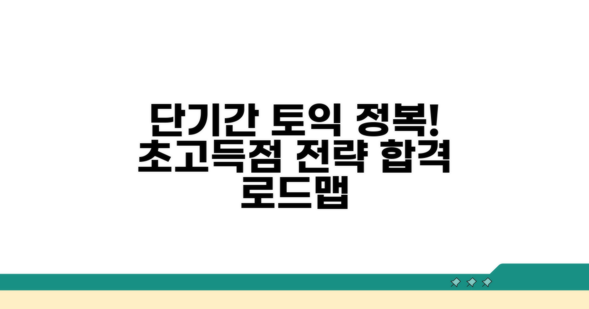 단기간 토익 고득점 로드맵