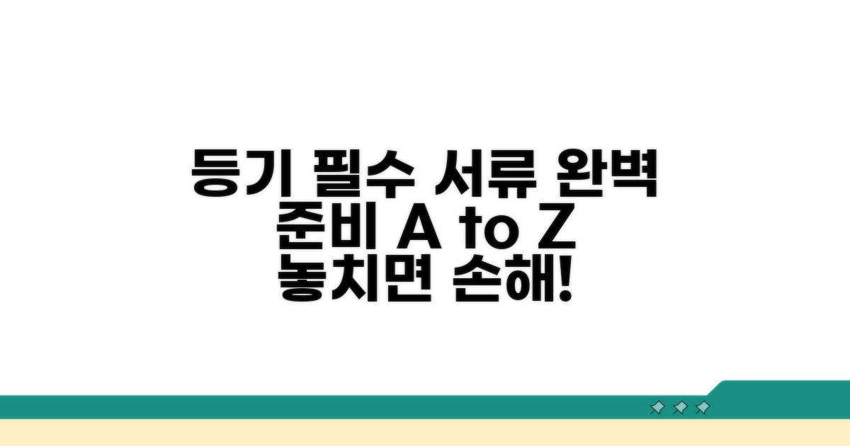 등기 신청 필수 서류 완벽 준비