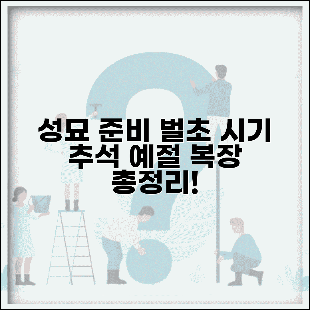 추석 성묘 준비물 벌초 시기 총정리 | 추석 전 성묘 예절 복장 준비